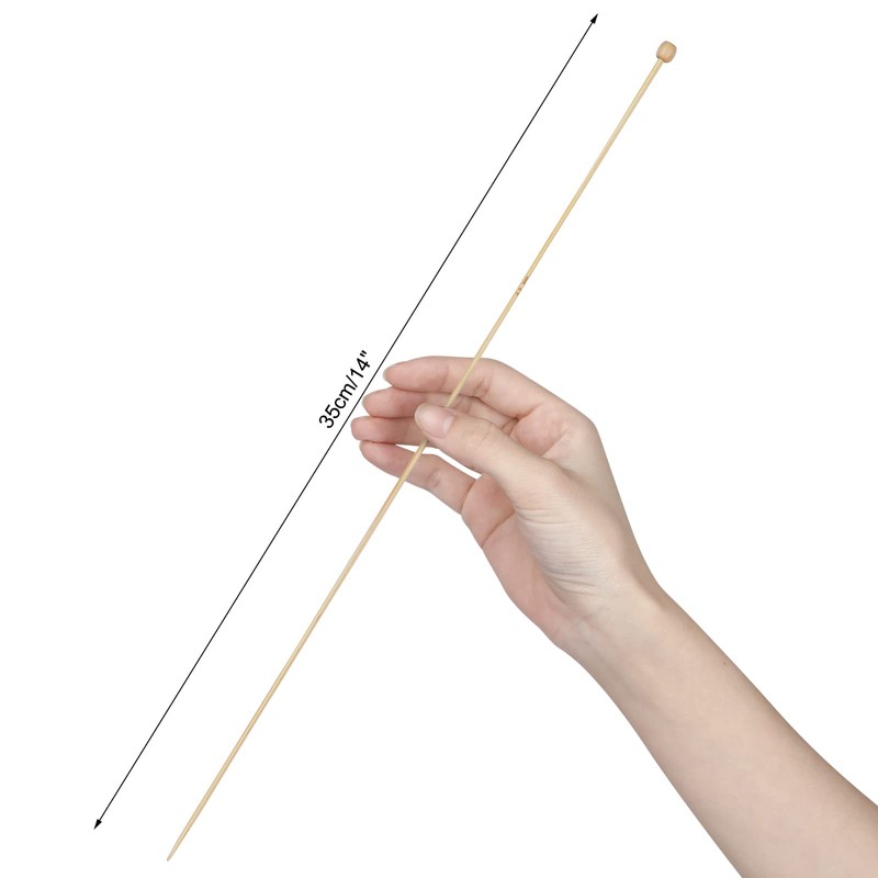 Coopay Bamboo Knitting Needles 2.5mm x 35cm Warm Wood Knitting