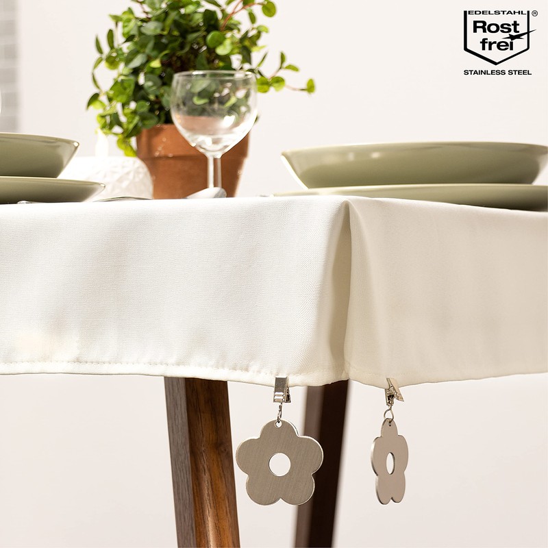 com-four® 8x tablecloth weights - tablecloth weights made of stainless