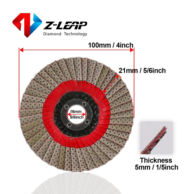 4" Grit 400 Sanding Discs 100mm Flap Grinding Disc for