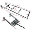 Amarine Made 4 Steps Pontoon Boat Ladder Stainless Steel Telescoping