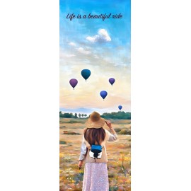 Art Life is beautiful bookmark girl watching balloons collectable gift for readers