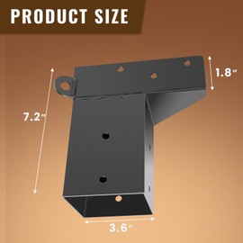 Deer Stand Brackets(4 Pcs ), 4"x 4" Deer Blind Brackets, Compound Angle Platform Bracket for Deer Hunting, Shooting Shack, Observation Decks, Tree Houses, Swing Sets, Outdoor Platforms.