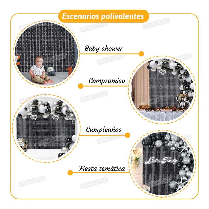 Panel Decorativo Shimmer Wall 4d Fiesta 30*30cm 24 Piezas