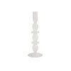 Mud Pie Large Dotted Glass Candlestick; 9" X 3 1/2"