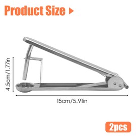 YEJAHY Pack of 2 Cherry Pitters, Stainless Steel Corer, Cherry Pitter, Delsteel, Fruit Corer, Cherry Pits, Plum Corer, for Quick Removal of Fruit Stones