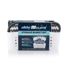 Minky M Cloth Storage Basket Set, Assorted color