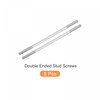 sourcing map Double Ended Stud Screws (M6 Thread 110mm Length)
