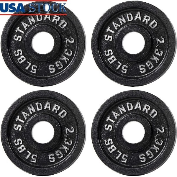 Unbranded Classic Cast Iron Weight Plates for Strength Training 2-Inch