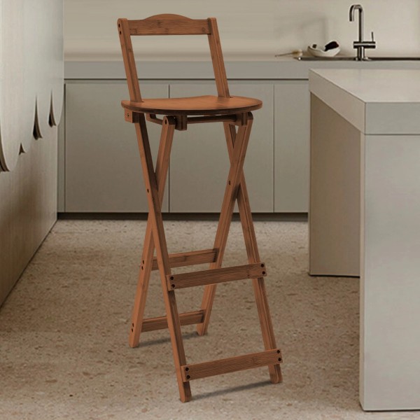 Unbranded Bamboo Folding Bar Stools Patio Stools For Bar Table,