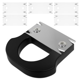 Handheld Edge Banding Trimmer with 5 Replacement Blades Portable Edge Band Cutter with Plastic Handle and Stainless Steel Blade for Woodworking...(Silver Black)