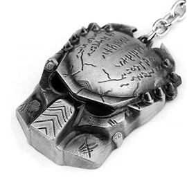 Générique Damaged Predator Mask Key Chain - Silver, 12 cm, Unisex-Adults