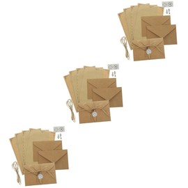 STOBOK 6sets Retro Letter Paper Set Envelopes of Writing Papers for Travelers Elegant Design for Personal Letters Art Projects and More