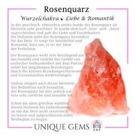 Unique Gems Chakra Bracelet for Men and Women Pearl Bracelet Genuine 8 mm Natural Stone Beads Ball Bracelet Healing Stones in Jewellers Quality, Gemstone, rose quartz