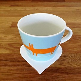 Heart Shaped Coaster Set - White - Set of 6