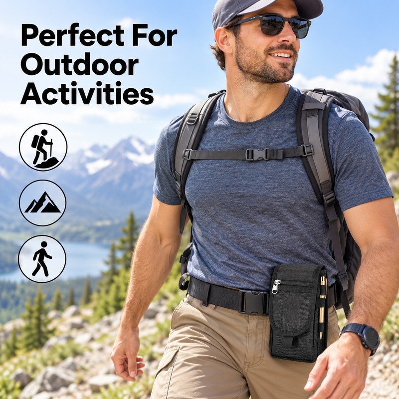 6.3 Inch Phone Belt Pouch Bag – Nylon Outdoor Mobile