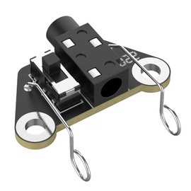 Double Paddle Key Socket Replacement - CW Key Automatic Stainless Steel Morse Code Key Electric Wire Plastic Socket Replacement Head for MCT01,MCT02 Morse Key