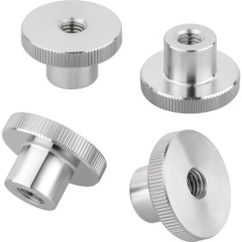 Ottertools - High Knurled Nut DIN 466 | Thread: M5 | Stainless Steel | Pack of 4