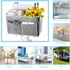 Frjjthchy Bedside Storage Organizer 5 Pockets with 4 Hooks Hanging