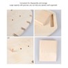 Wood Jewelry Display Stand Desktop Necklace Organizer Rack Storage Holder