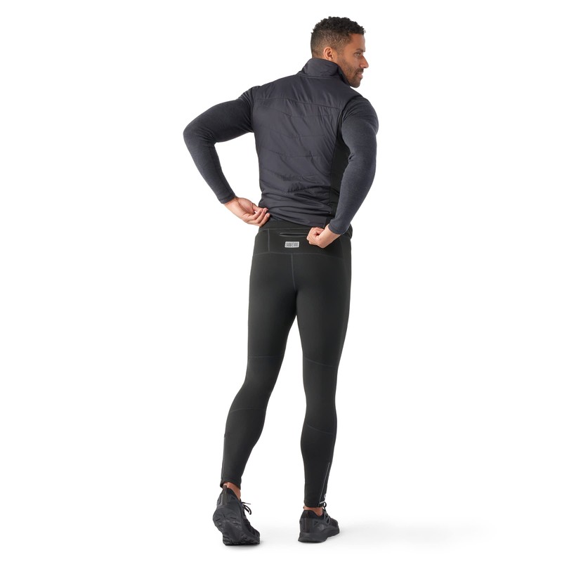 SmartWool Mens Active Fleece Wind Tights Black Medium