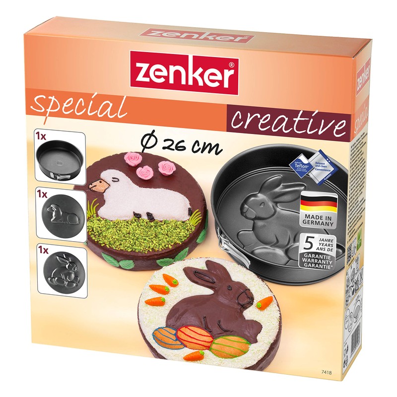 Zenker Springform Ø 26 cm SPECIAL CREATIVE, Backform mit 2