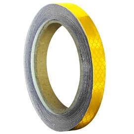 VViViD High Intensity Industrial Grade Honeycomb Pattern Reflective Vinyl Tape (.5 Inch x 30ft, Yellow)