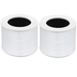 Fette Filter - Core Mini-RF True Hepa H13 Replacement Filter Compatiable with Core Mini Air Purifier 3 Stage Filtration True Hepa Activated Carbon and Pre-Filter. Part # Core Mini-RF 2-pack.