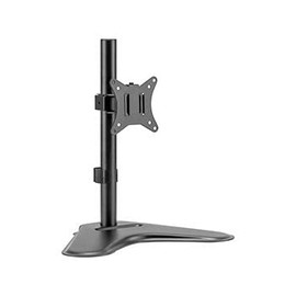 Black Desktop Single Articulating Steel Monitor Arm for 17” to 32” Screen Size