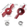yukata 1 Set DN20 Ball Valve Handle with Nuts, 5