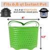 Silicone Steamer Basket | Foldable, Space-Saving | Fits 6,8 Qt