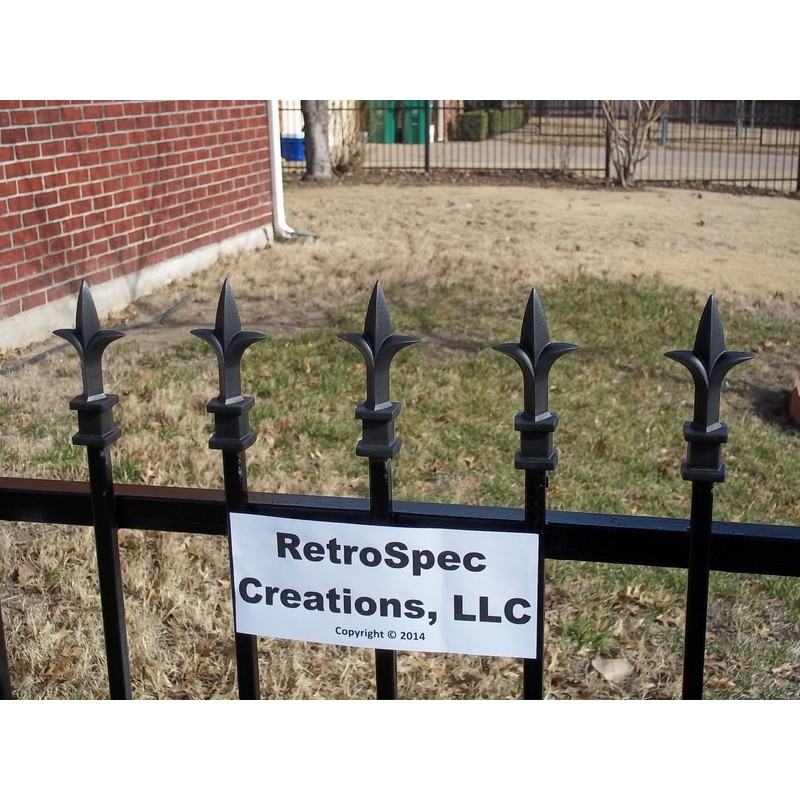 Retrospec Creations 10 Each for 1/2” Black Plastic Finial Tops