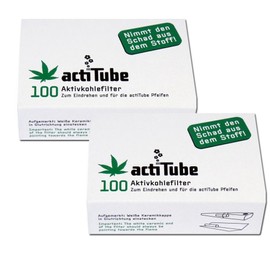 ActiTube Activated Carbon Filters - 2 x Pack of 100