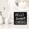 Hello Sweet Cheeks Wooden Box Sign, Hello Sweet Cheeks Bathroom