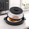 Collapsible Microwave Food Splatter Cover with Steam Vents – Foldable