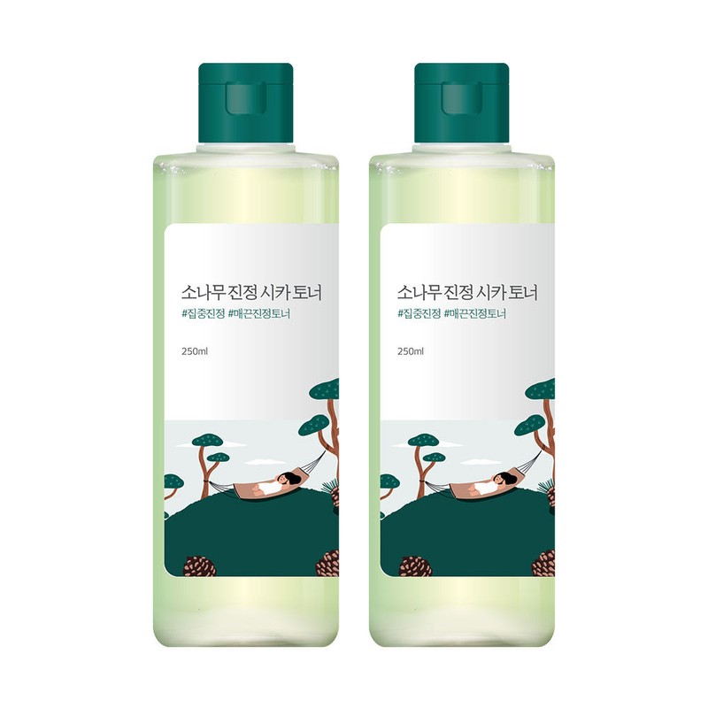 roundlab [2개세트] 라운드랩 소나무 진정 시카 토너 250ml