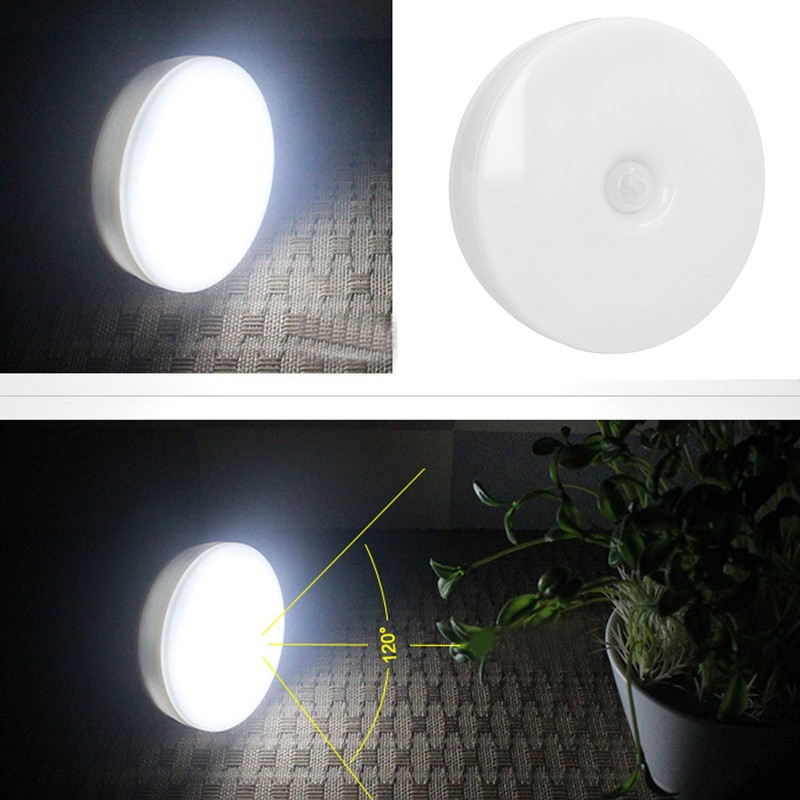 LED Night Light Motion Sensing USB Charging Night Lamp for