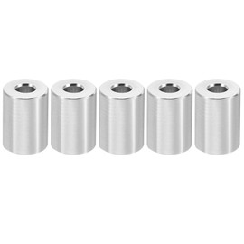 PATIKIL M4 Aluminum Spacers, 5 Pieces Metal Spacer Aluminum 4.2mm ID x 10mm OD x 14mm L Aluminum Spacer Screw Stand Round for 5/32"