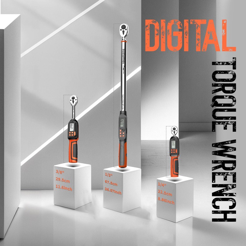 SUZUME Digital Torque Wrench (12.5-250.9 Ft. Lb/ 17-340.2 N.m) ±2%