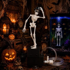 Yizemay Halloween Dancing Skeleton Bubbler, Fish Tank Decoration