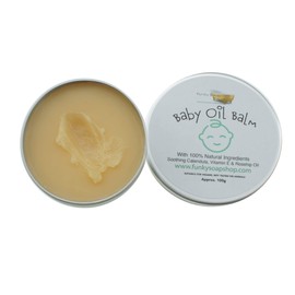 Funky Soap Baby Oil Balm Soothing Calendula Vitamin E & Rosehip Oil 100g