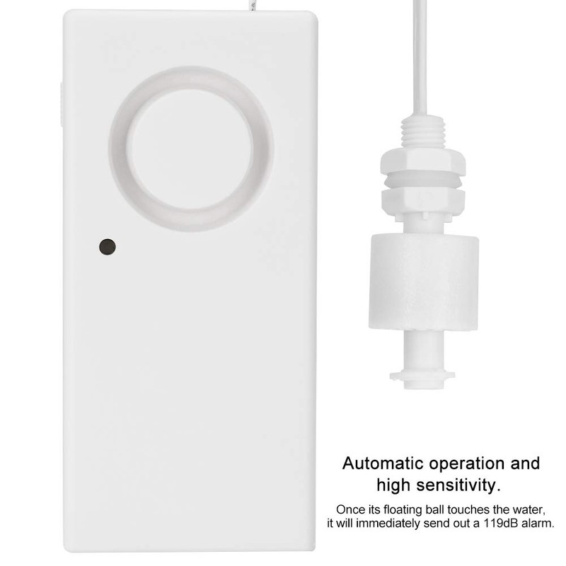 Water Detector, Water Sensor Wireless Water Leak Detector Sound Alarm