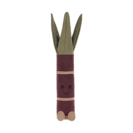 Apricot Lamb Zuckerrohr Essen Obst Plüschtiere für Kinder, weiche niedliche Kuscheltier für Baby Mädchen und Jungen, Flauschige Zuckerrohr Braun 29 cm