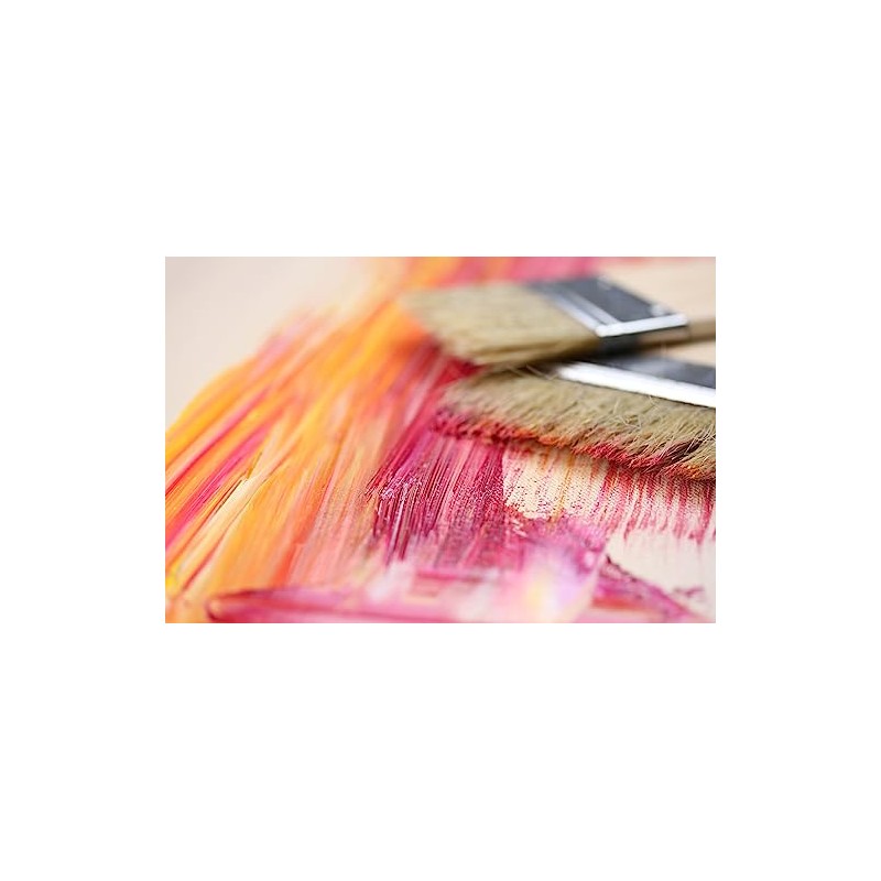PAINTERSISTERS® Paddle Surface Brush, 10 cm Wide, Bristle Brush, Primer