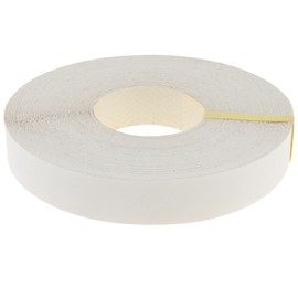 PNXKTXO 3/4 Inch x 50 ft Melamine Edge Banding, White Pre-glued Veneer Edging Hot Melt Shelf Adhesive for Plywood Table, Cabinet Repair Furniture (White)