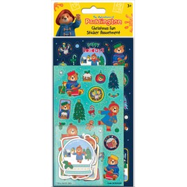 The Adventures of Paddington Christmas Assortment Pack of Stickers, Three Types of Stickers, 50+ Stickers in Total, Great Stocking Filler and Christmas Gifts, Stickers are reuseable, Kids Age 3+