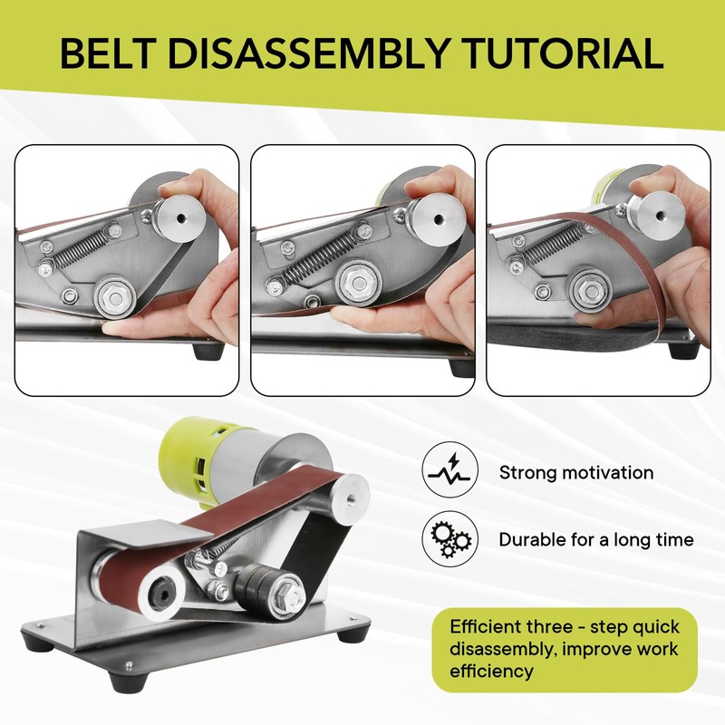Mini Belt Sander, 7 Adjustable Speed Electric Knife Sharpener, 15