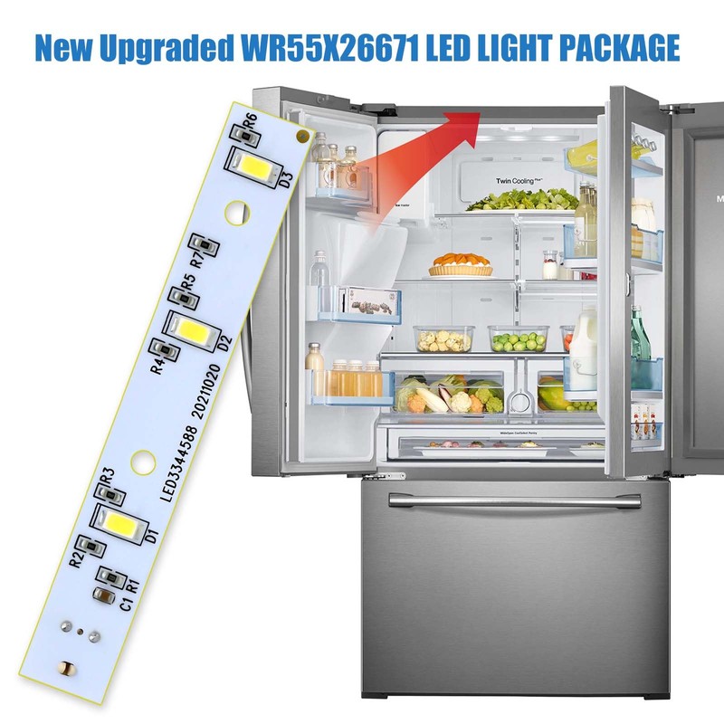 WR55X26671 LED Light Board for GE Refrigerators | Replacement for