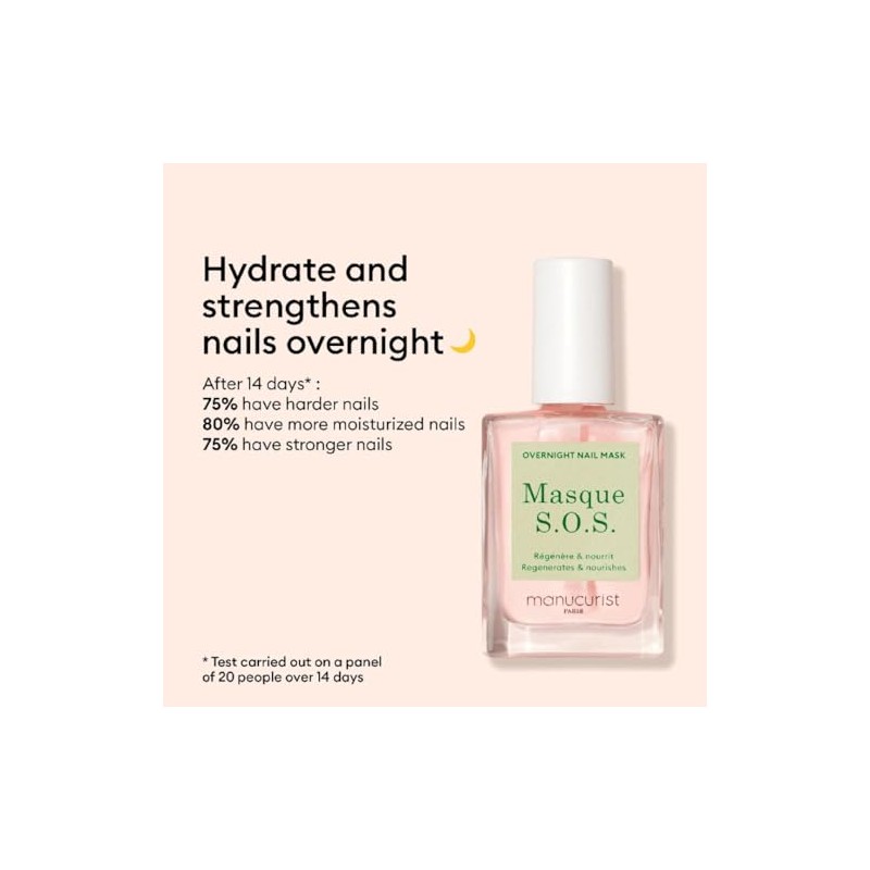 Manucurist S.O.S Mask Nail Strengthener & Hardener for Damaged Nails