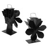 Heat Powered Stove Fan 6 Blade Fast Speed Large Air