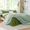 Kozyhvn Green Comforter Set, 7 Pieces - King Size, All-Season